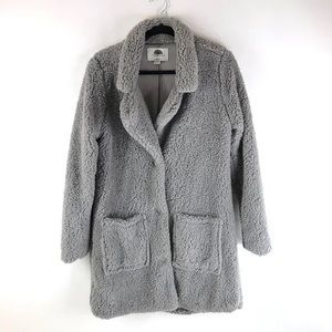 Blue Grey Teddy Coat